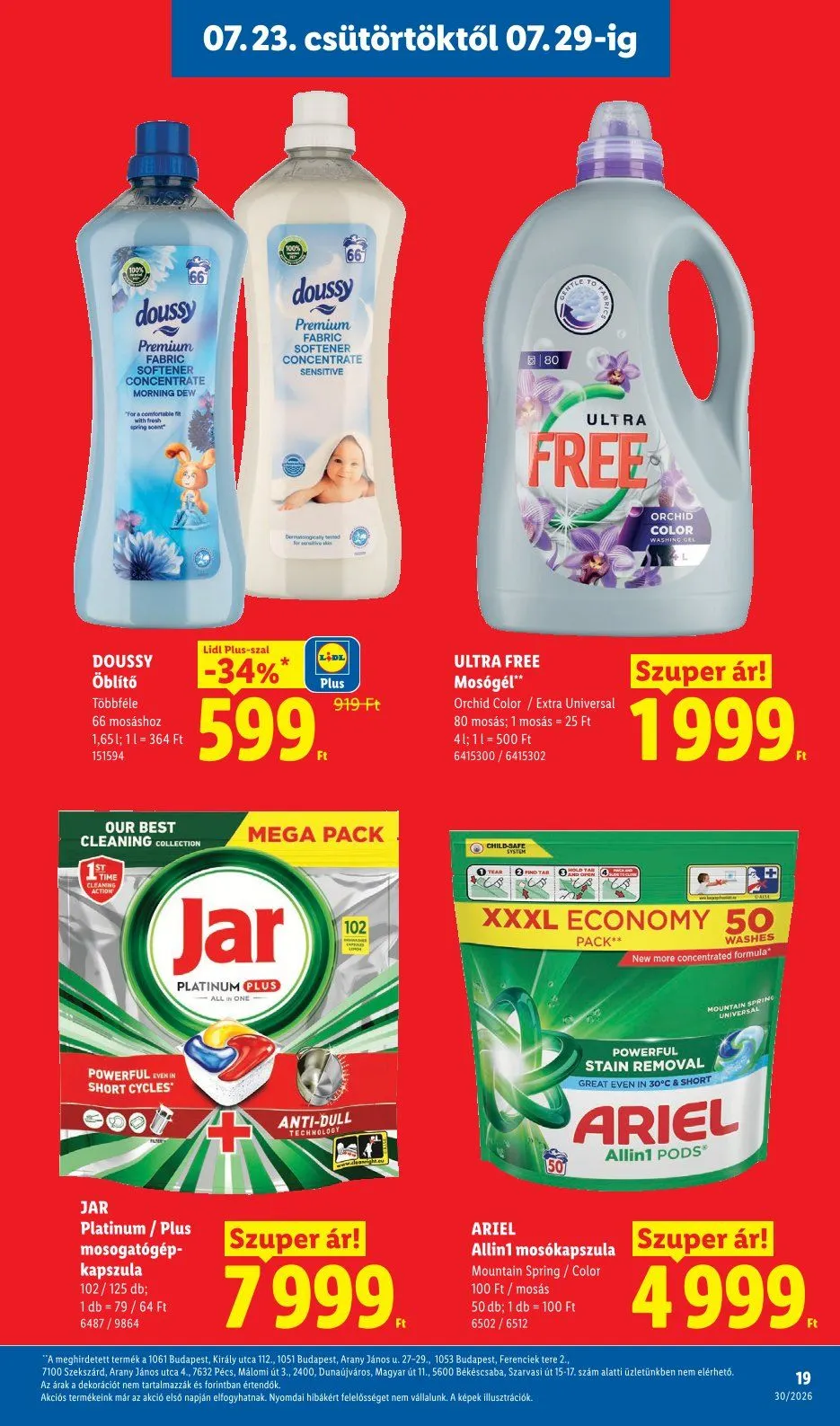 Katalógus  Lidl legfrissebb ajánlatai július 23.-tól július 29.-ig 2026. - Oldal 19