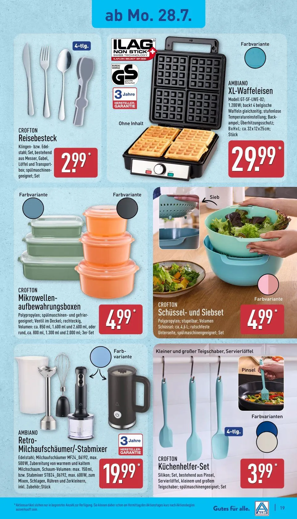 ALDI Nord Prospekte von 28. Juli bis 2. August 2025 - Prospekt seite 19