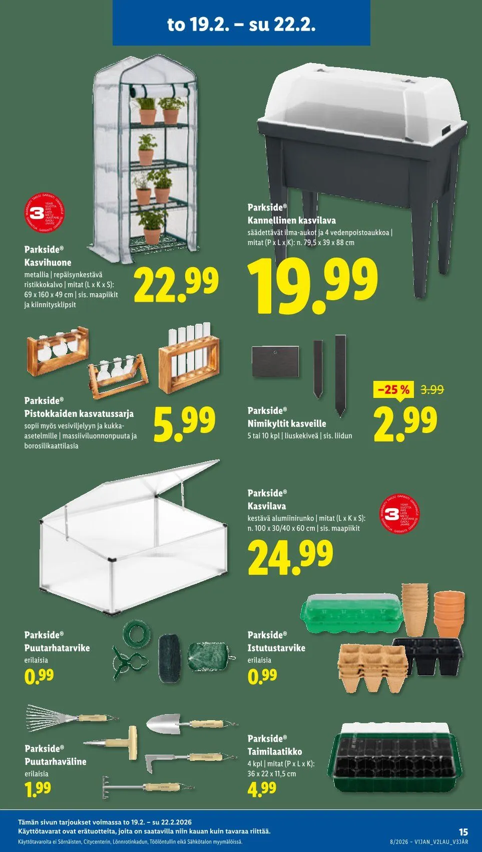 Kaupan Lidl uusimmat tarjoukset voimassa alkaen 19. helmikuuta - 25. helmikuuta 2026 - Tarjouslehti sivu 19
