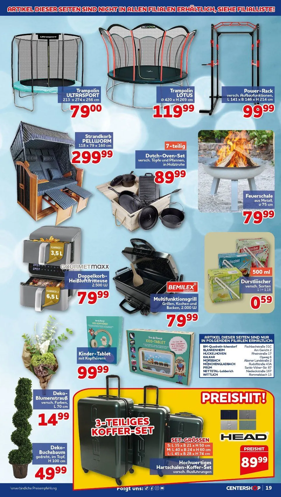 CENTERSHOP Prospekte von 13. Juli bis 18. Juli 2026 - Prospekt seite 19