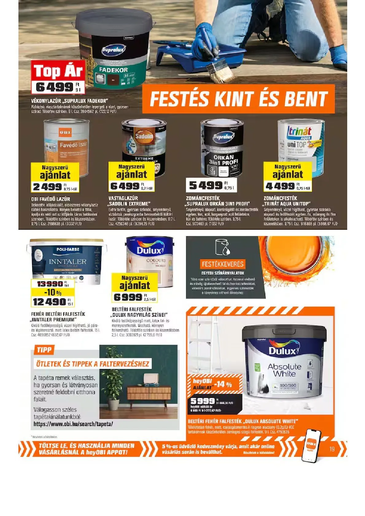 Katalógus OBI legfrissebb ajánlatai március 9.-tól március 29.-ig 2026. - Oldal 19