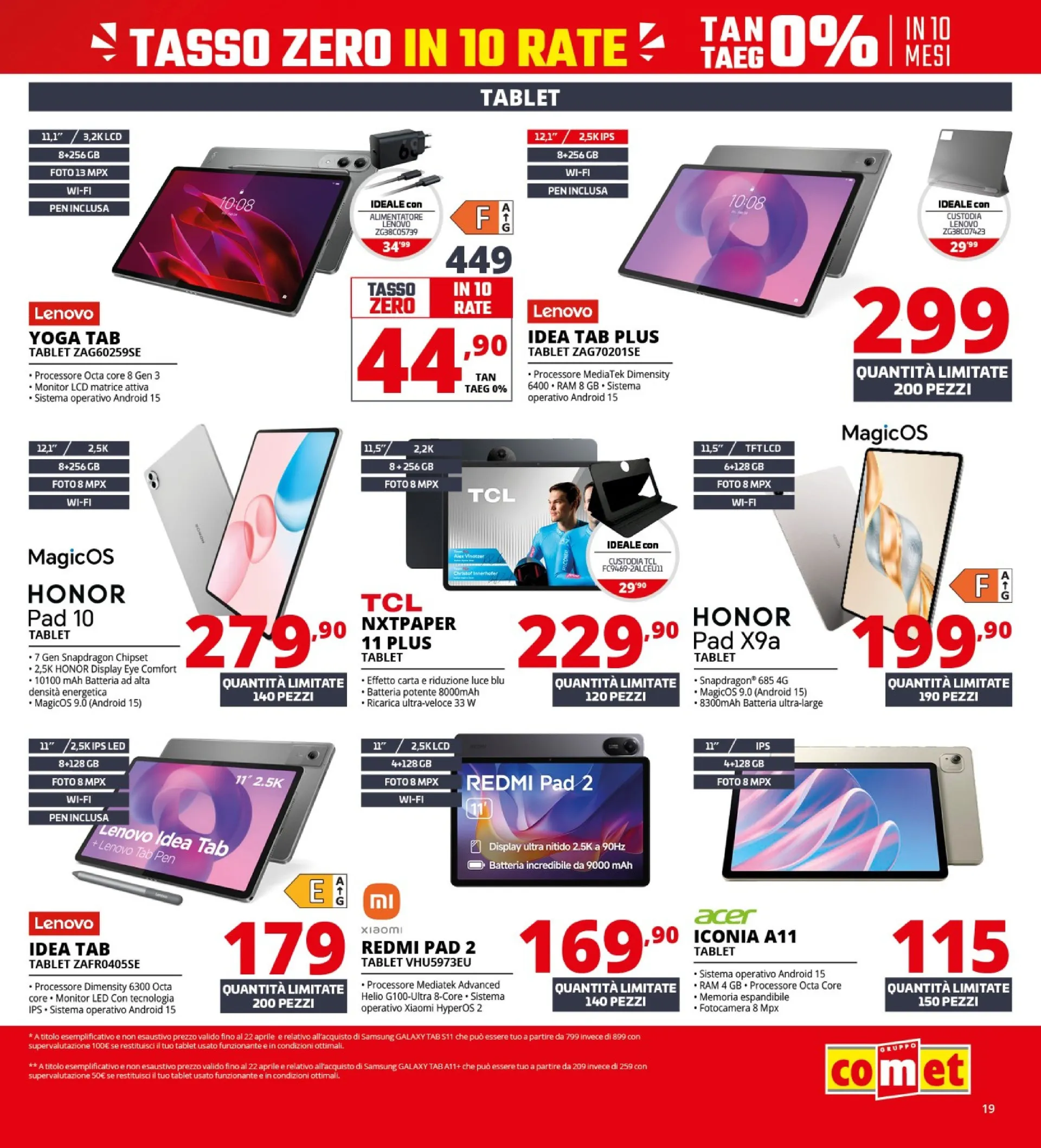 Comet Volantino da 9 aprile a 22 aprile di 2026 - Pagina del volantino 19