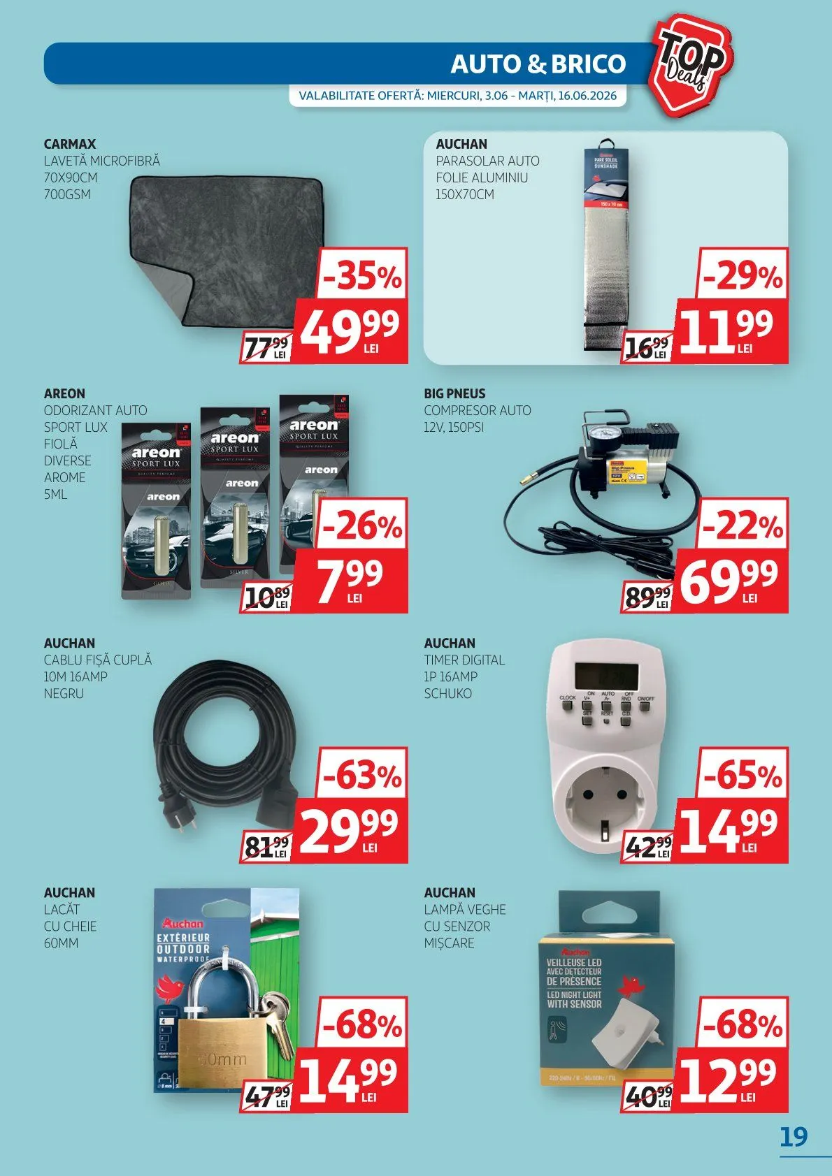 Catalog Auchan de la 3 iunie până la 16 iunie 2026 - Revista Pagina 19