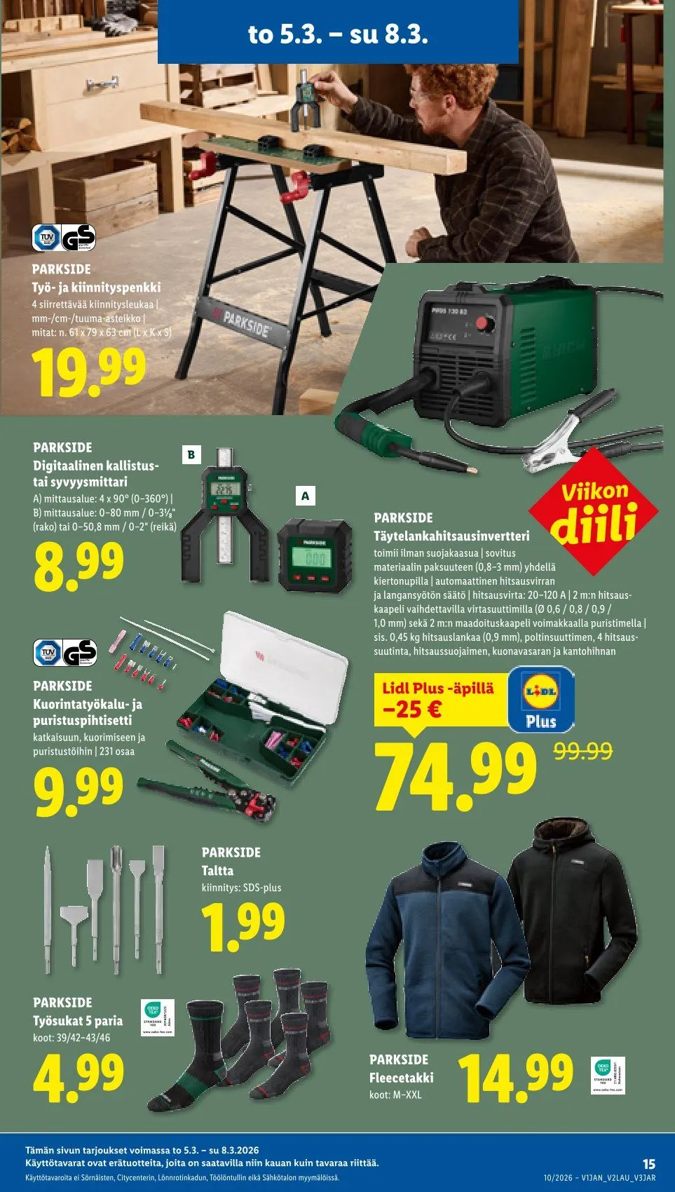  Kaupan Lidl uusimmat tarjoukset voimassa alkaen 5. maaliskuuta - 11. maaliskuuta 2026 - Tarjouslehti sivu 19