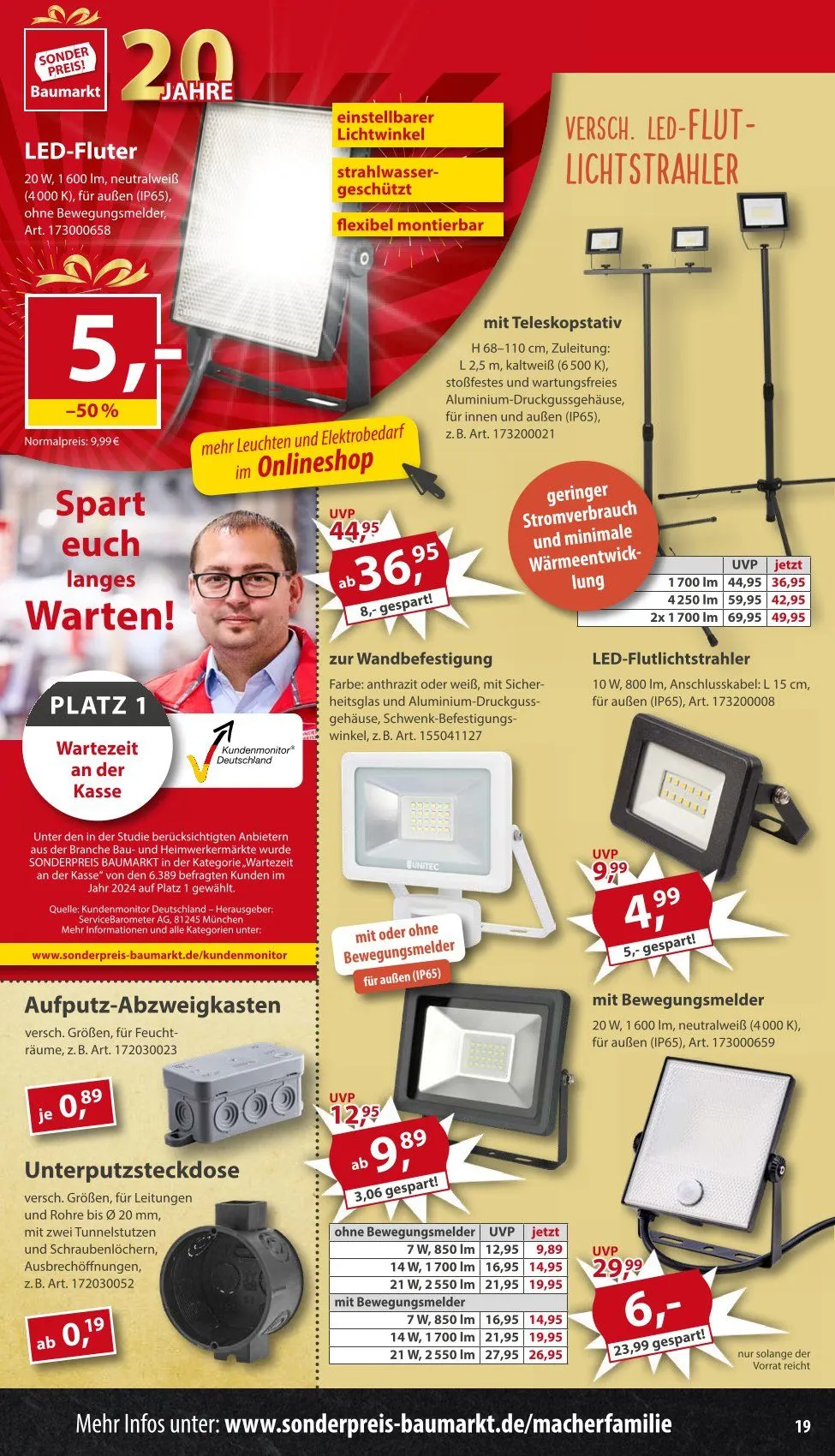 Sonderpreis-Baumarkt Prospekt von 12. April bis 18. April 2025 - Prospekt seite 19