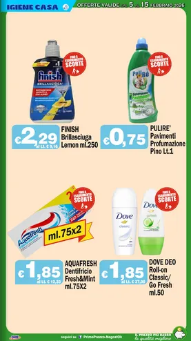 Volantini Primo Prezzo da 5 febbraio a 15 febbraio di 2026 - Pagina del volantino 19