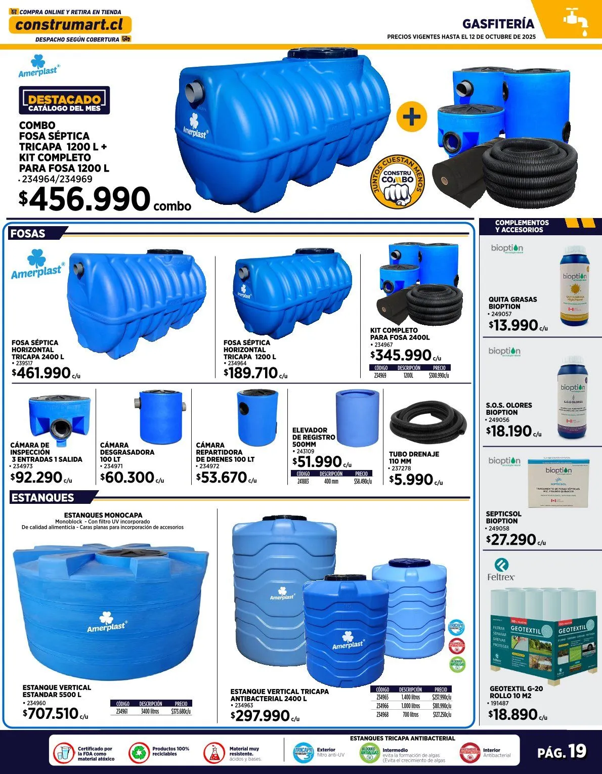Catálogo de Construmart Ofertas del Mes 1 de octubre al 31 de octubre 2025 - Página 19