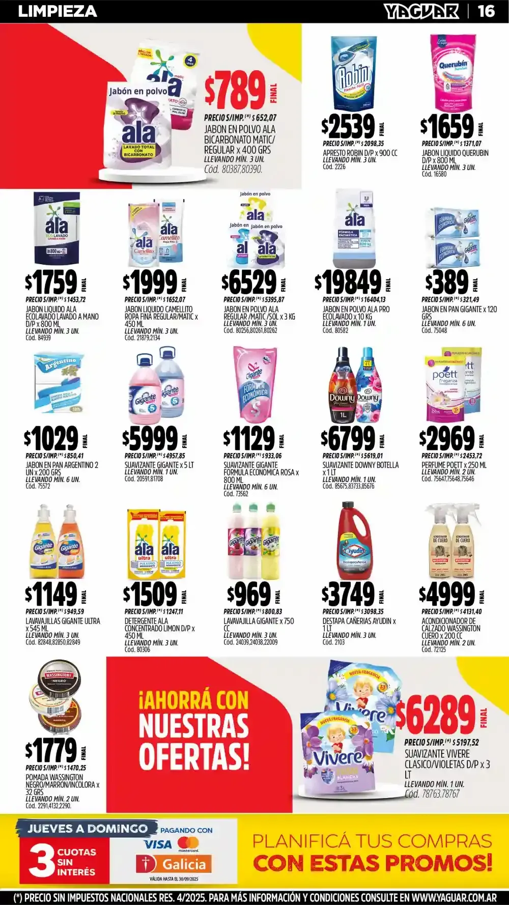 Ofertas de Ofertas Yaguar - Últimos catálogos 8 de septiembre al 15 de septiembre 2025 - Página 18 del catálogo