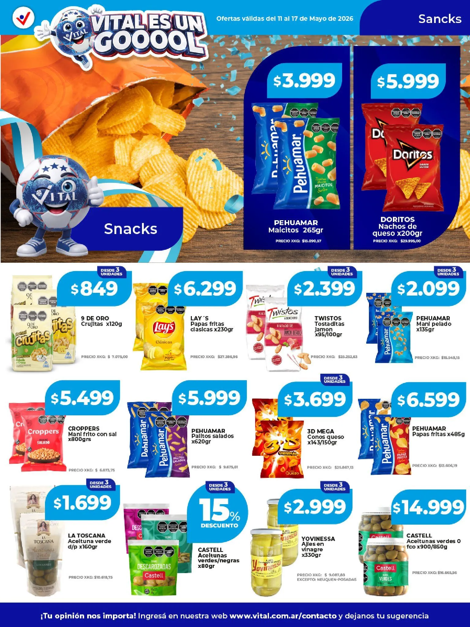 Ofertas de  Vital Ofertas 11 de mayo al 17 de mayo 2026 - Página 19 del catálogo