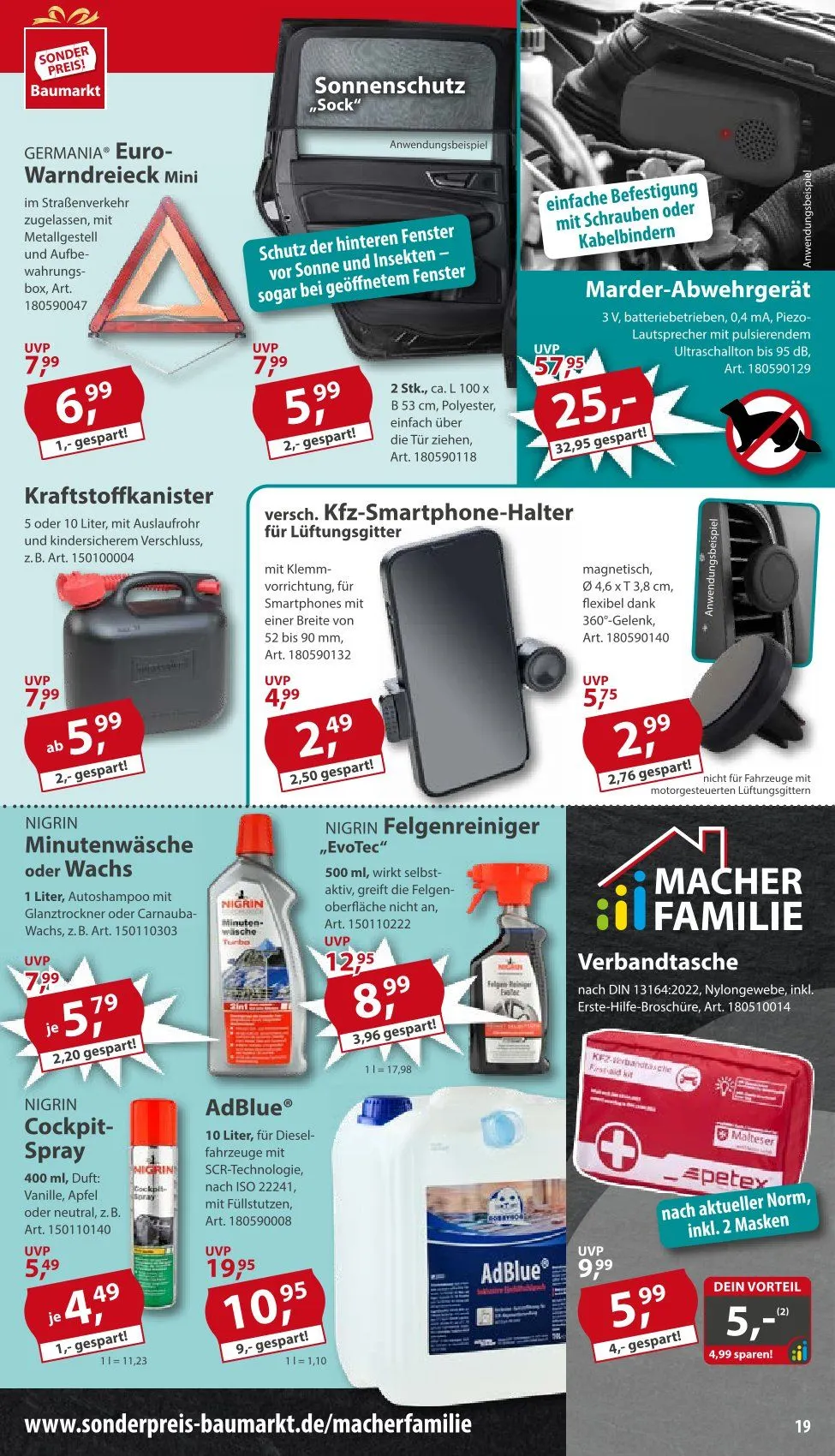 Sonderpreis-Baumarkt Prospekt von 26. April bis 2. Mai 2025 - Prospekt seite 19