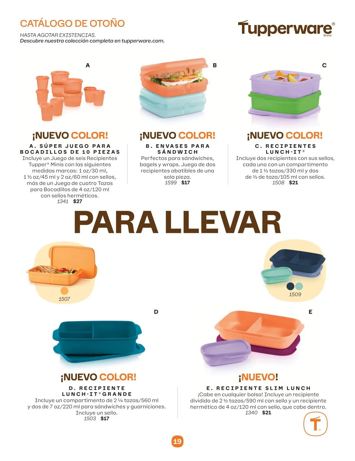 Catálogo de Tupperware  ofertas 1 de septiembre al 31 de diciembre 2025 - Pagina 19