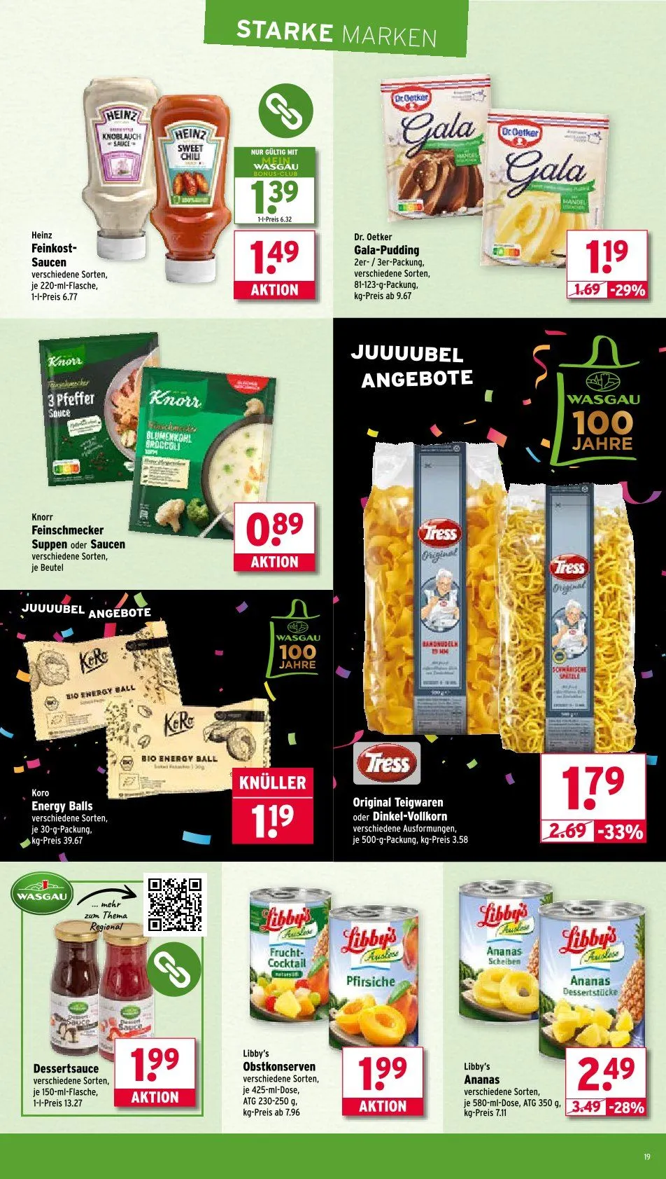 Wasgau Prospekte  von 11. August bis 16. August 2025 - Prospekt seite 19