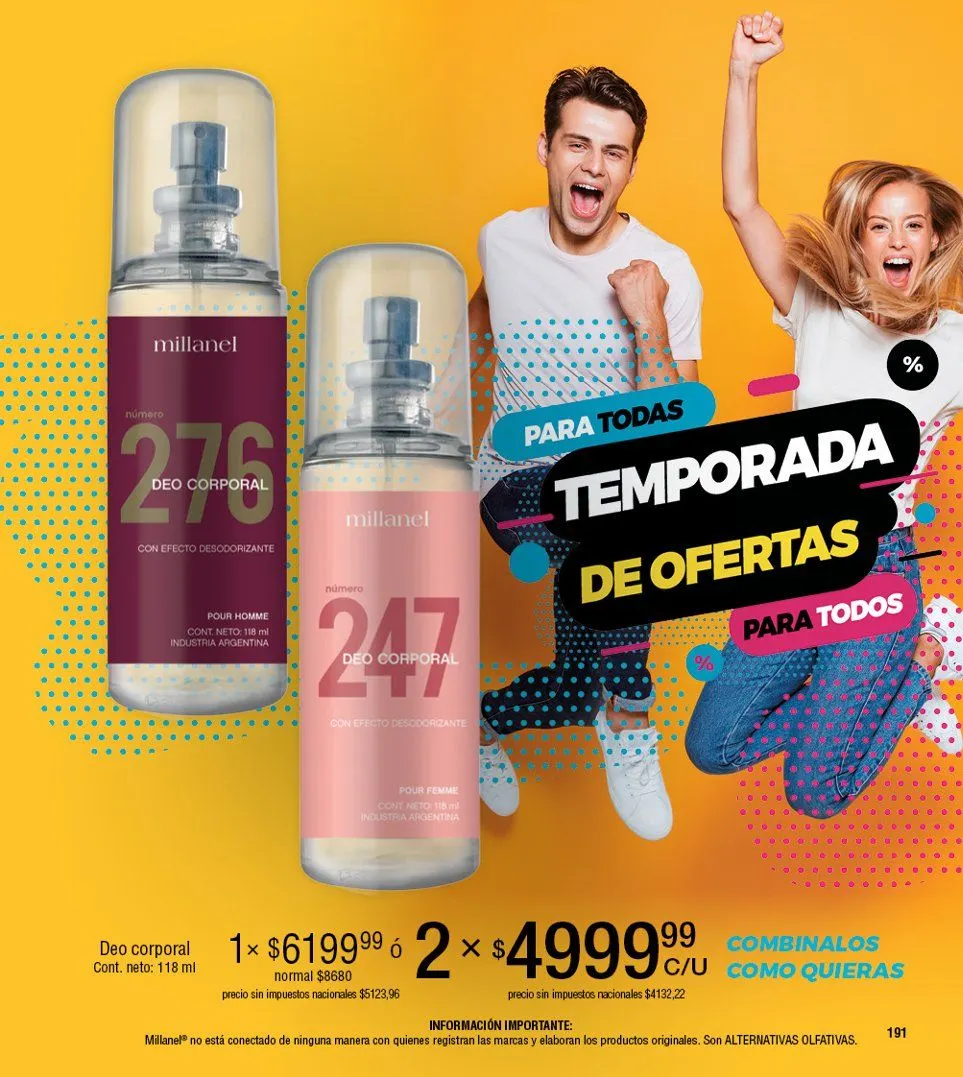 Ofertas de Catalogo Millanel 20 de octubre al 10 de noviembre 2025 - Página 191 del catálogo