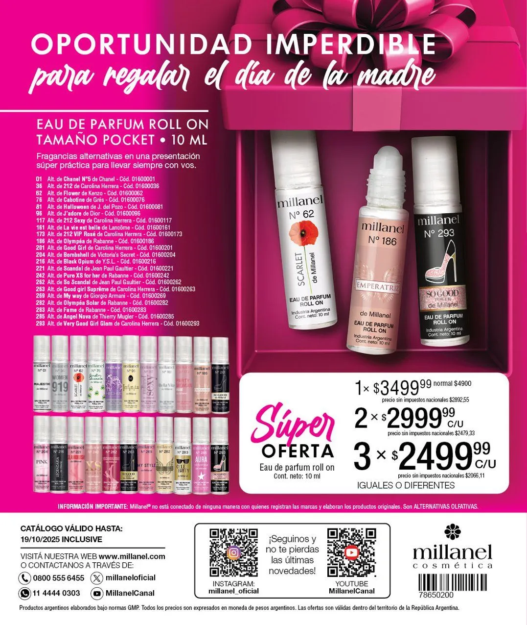 Ofertas de  Ofertas Millanel 15 de septiembre al 19 de octubre 2025 - Página 196 del catálogo