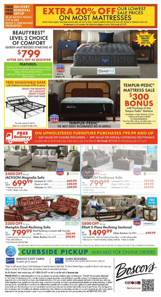 Weekly ad Boscov's Sales from October 9 to October 15 2025 - Page 20