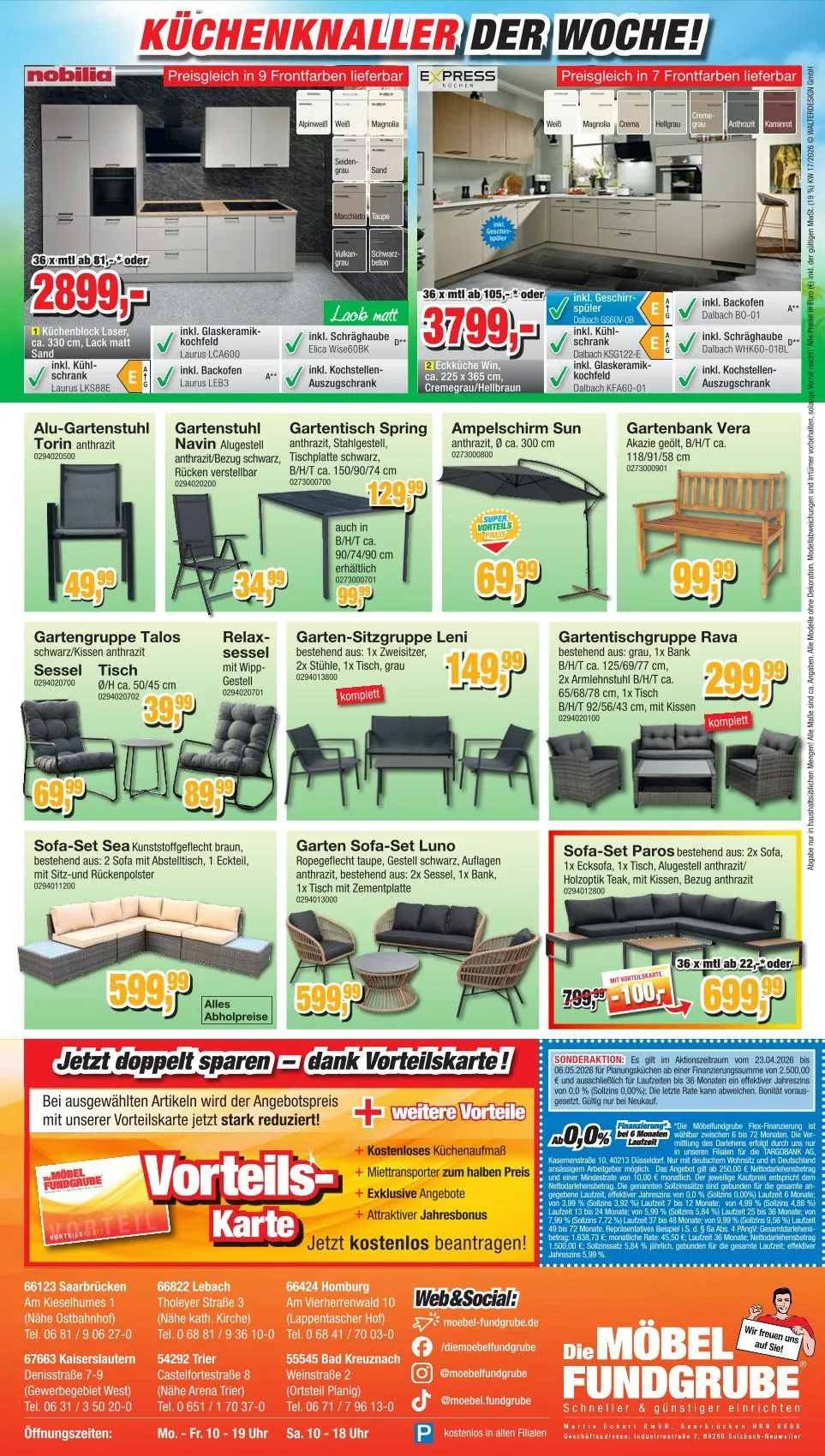 Möbelfundgrube Angebote von 23. April bis 6. Mai 2026 - Prospekt seite 20