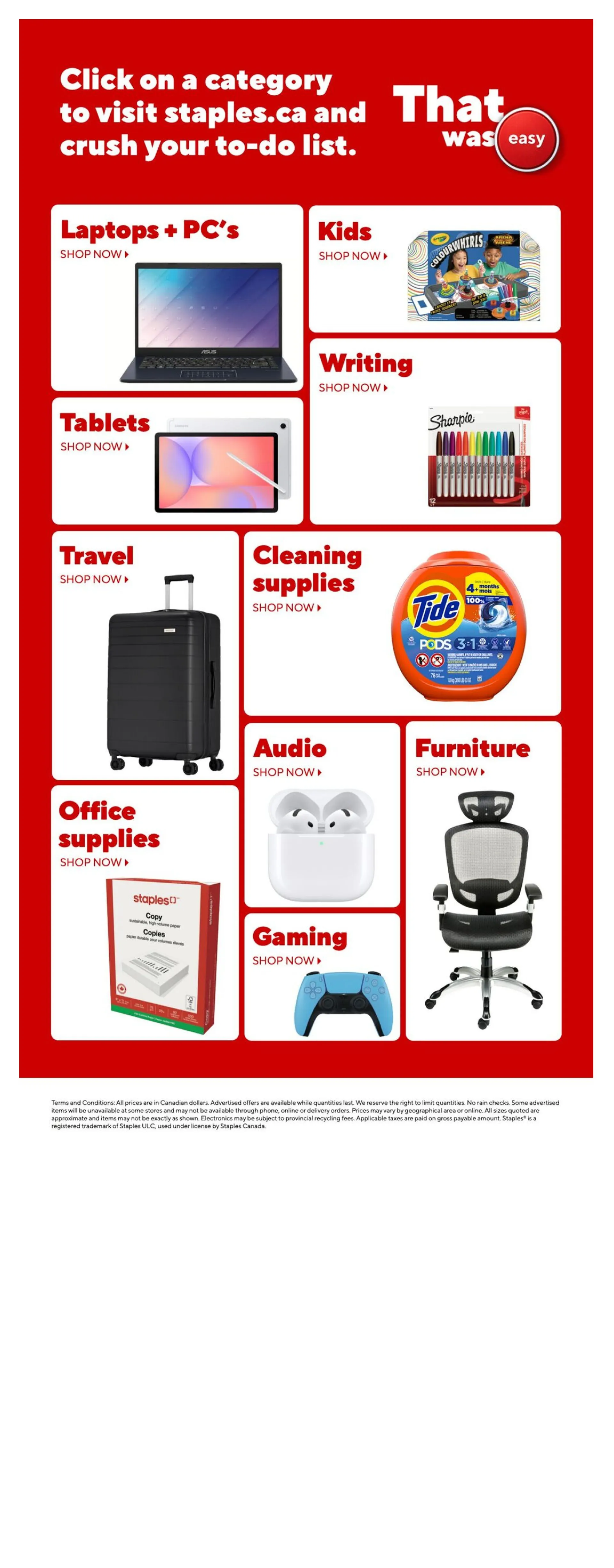 Staples Sales from April 27 to April 30 2026 - flyer page 21
