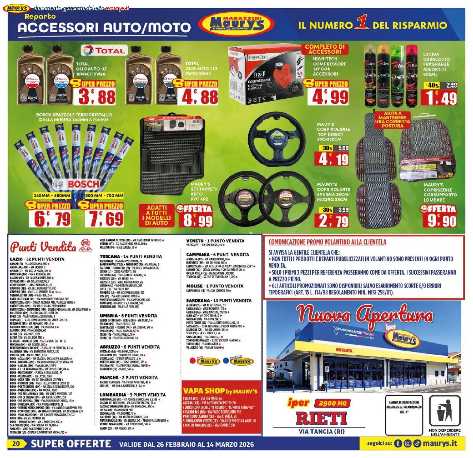 Maury s Vokantino da 26 febbraio a 15 marzo di 2026 - Pagina del volantino 20