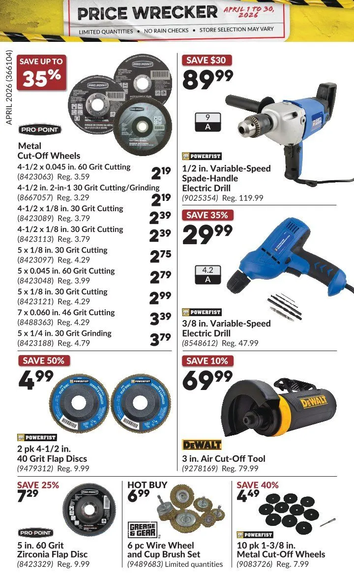 Princess Auto Sales from April 1 to April 30 2026 - flyer page 20