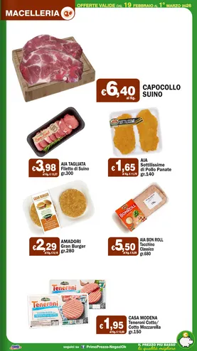 Volantini Primo Prezzo da 19 febbraio a 1 marzo di 2026 - Pagina del volantino 20