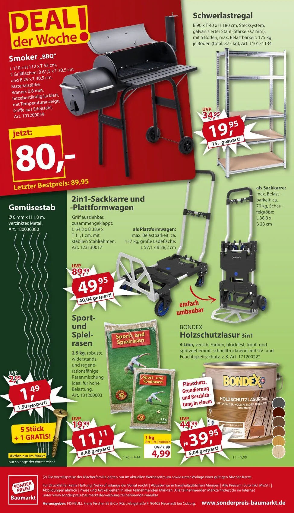  Sonderpreis-Baumarkt Angebote von 28. März bis 4. April 2026 - Prospekt seite 20