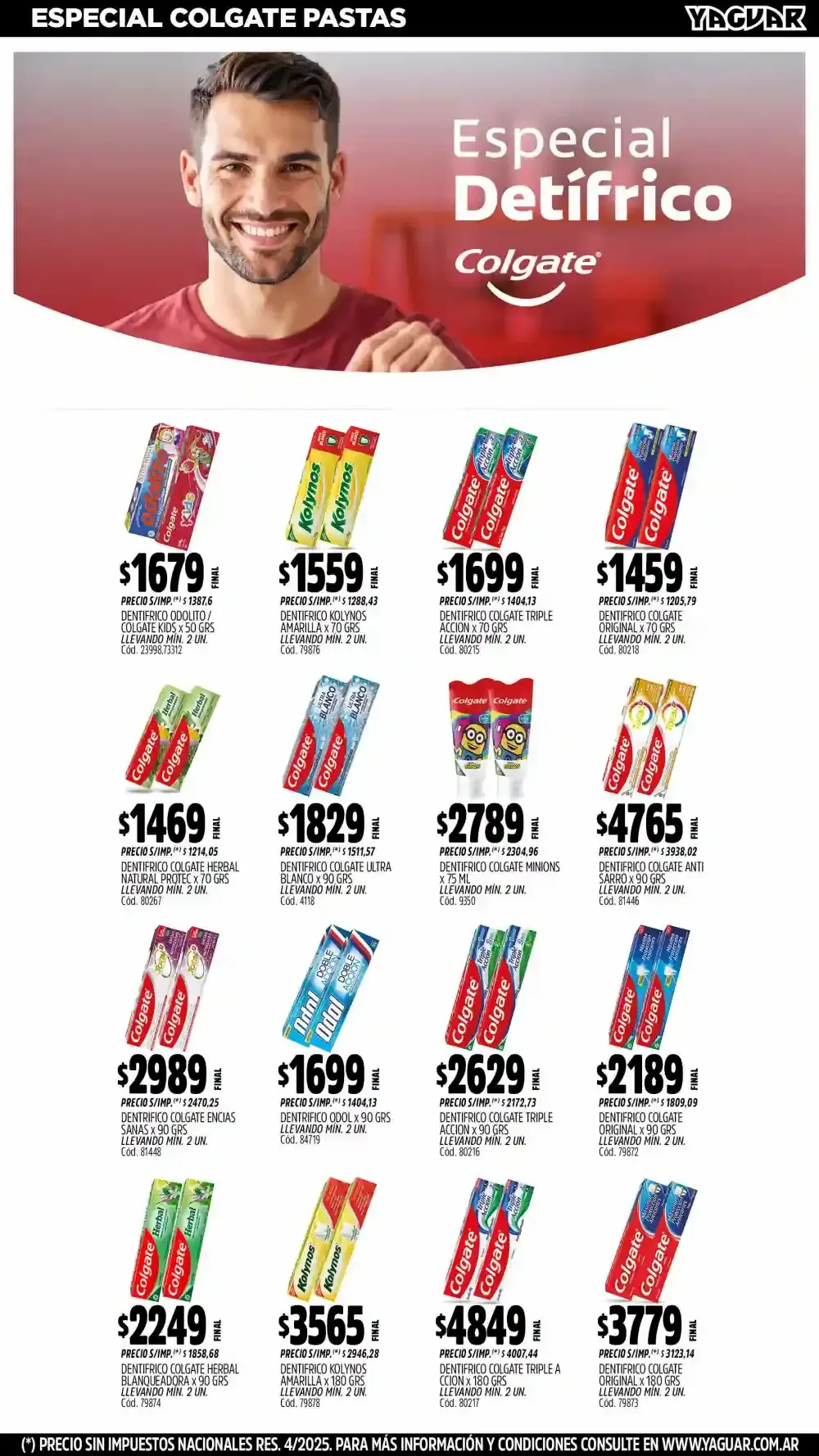 Ofertas de  Ofertas Yaguar - Últimos catálogos 8 de septiembre al 15 de septiembre 2025 - Página 19 del catálogo