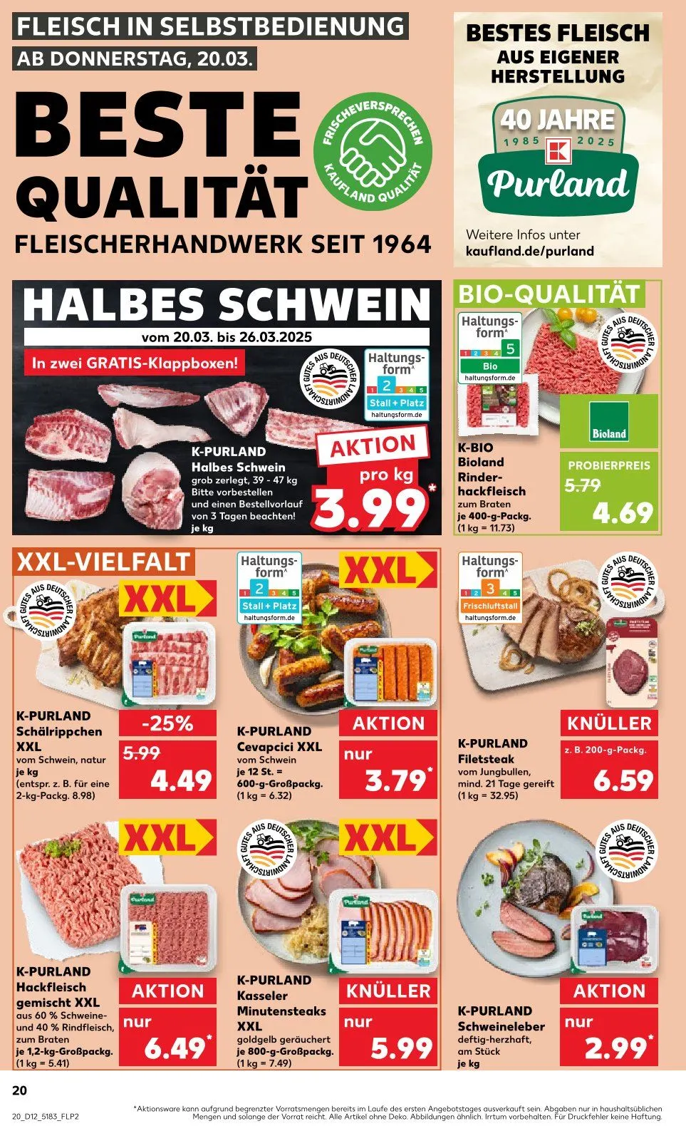 Kaufland Prospekt von 20. März bis 26. März 2025 - Prospekt seite 20