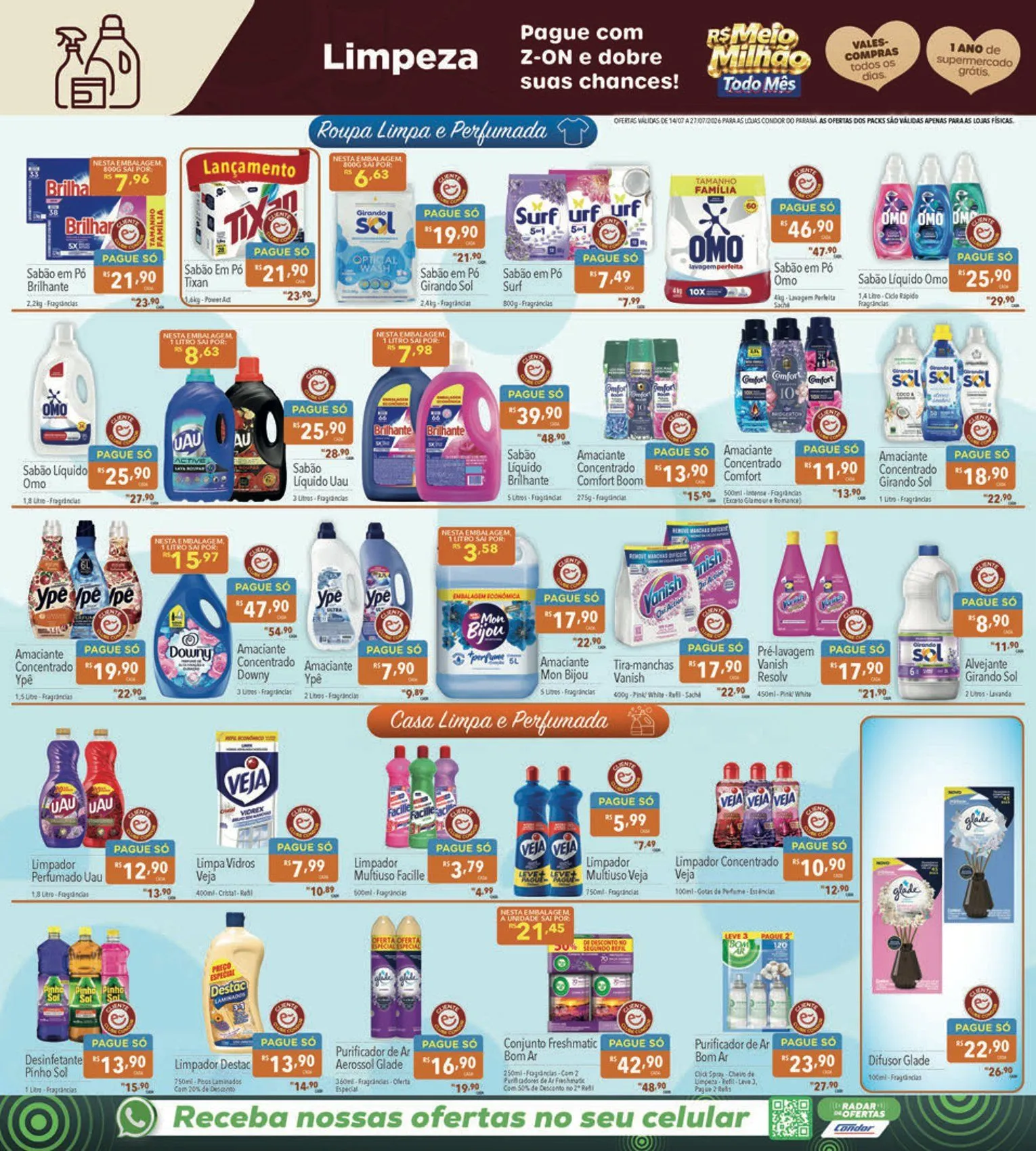Encarte de Folhetos Supermercados Condor 14 de julho até 27 de julho 2026 - Pagina 20