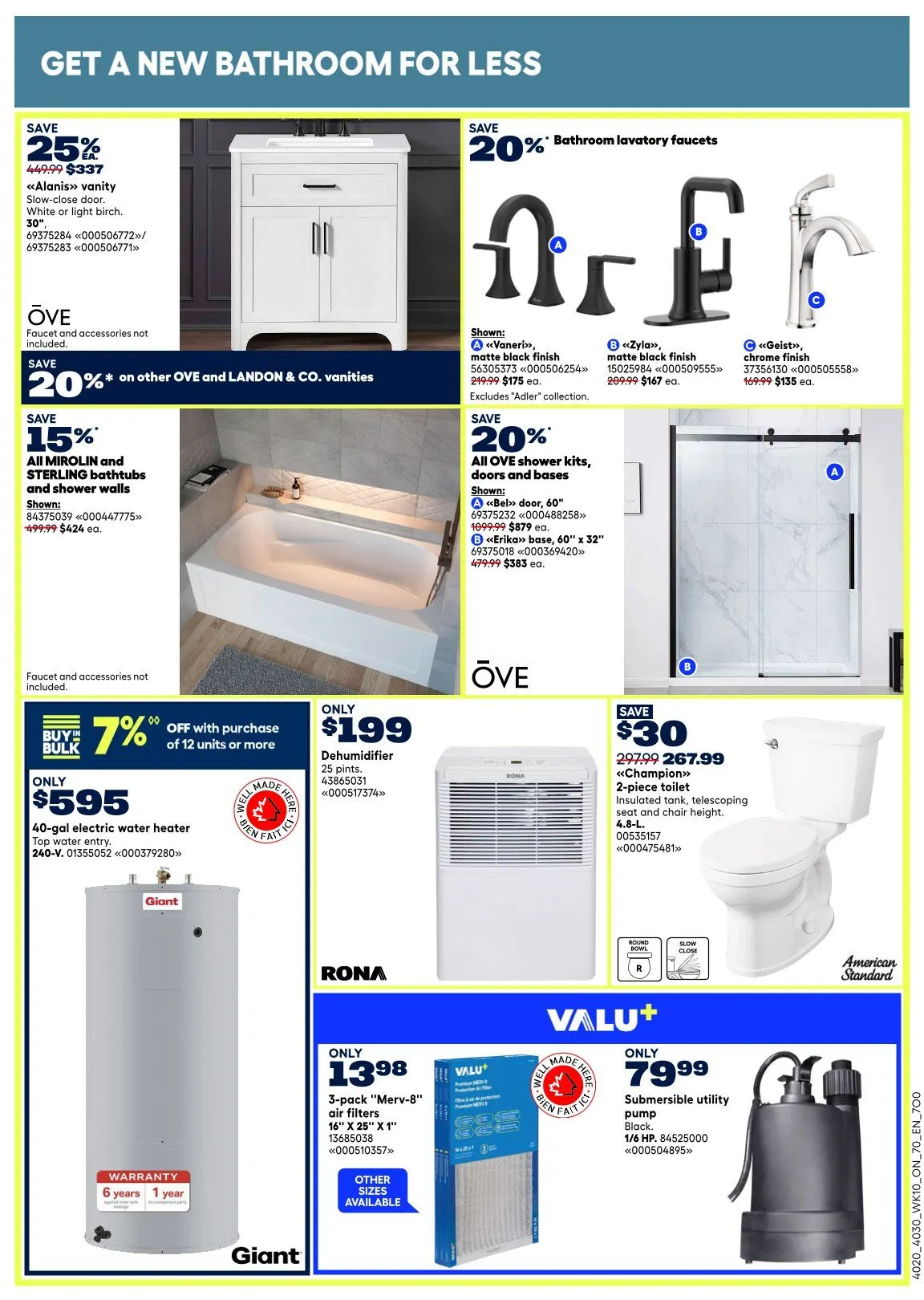 RONA Sales from April 3 to April 8 2026 - flyer page 20