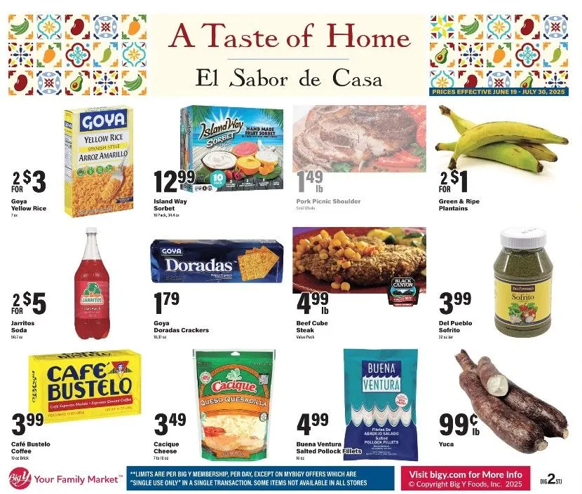Weekly ad Big Y Sales from June 19 to July 30 2025 - Page 1