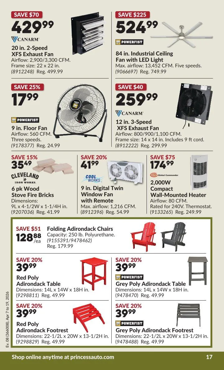 Princess Auto Sales from April 7 to April 19 2026 - flyer page 19