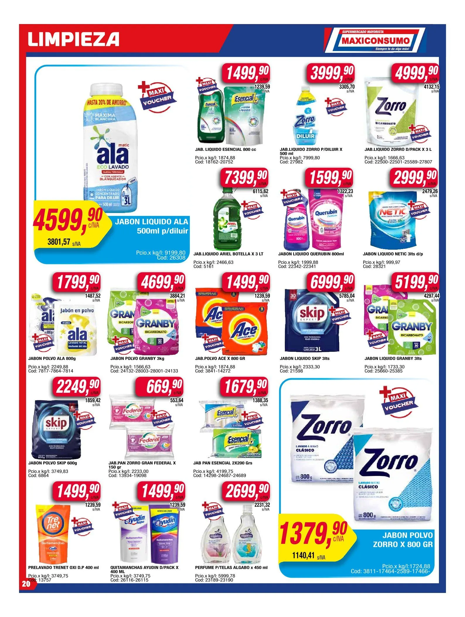 Ofertas de Ofertas Maxiconsumo 11 de agosto al 17 de agosto 2025 - Página 20 del catálogo