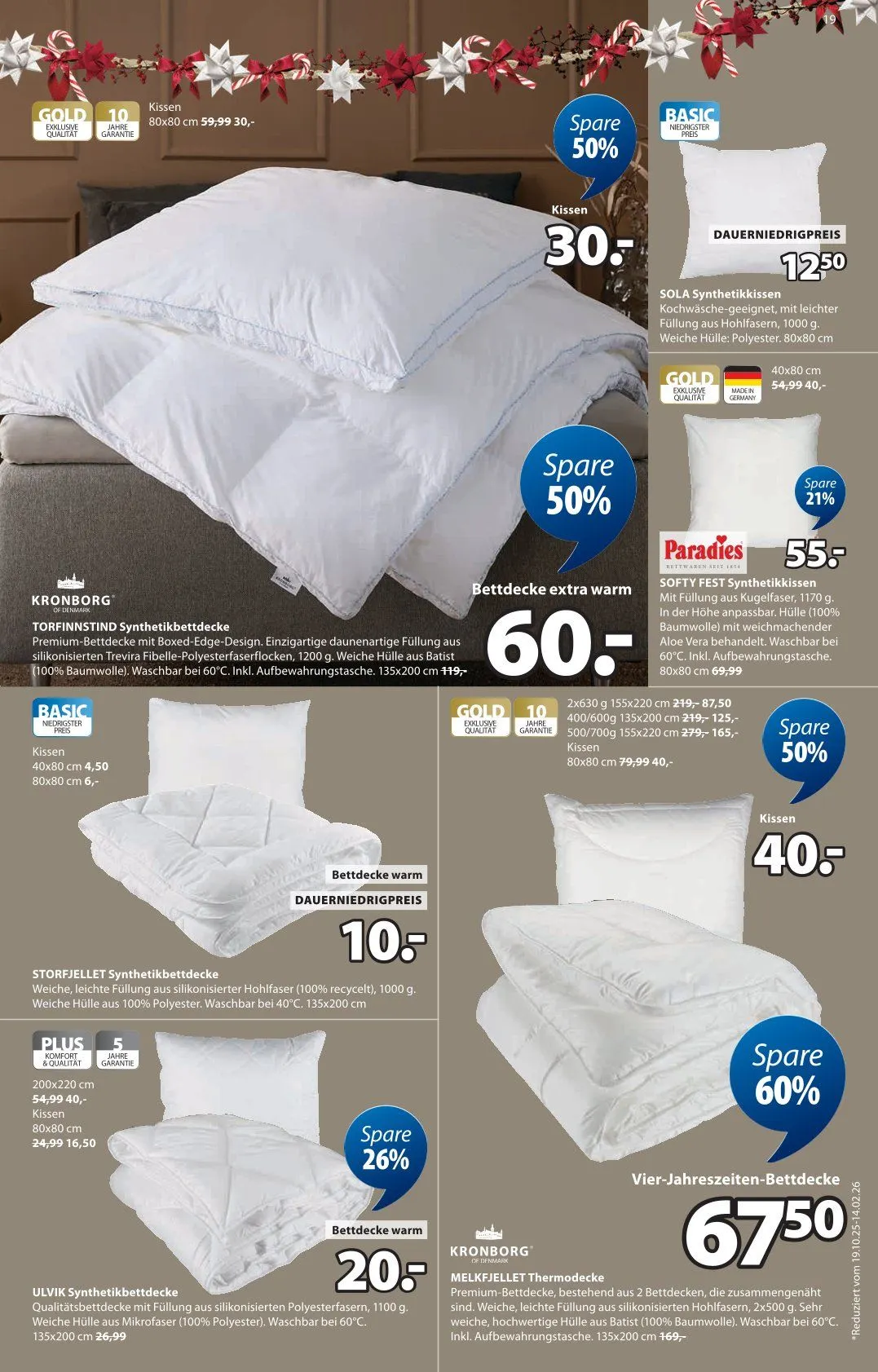 JYSK Angebote von 19. Oktober bis 29. November 2025 - Prospekt seite 19