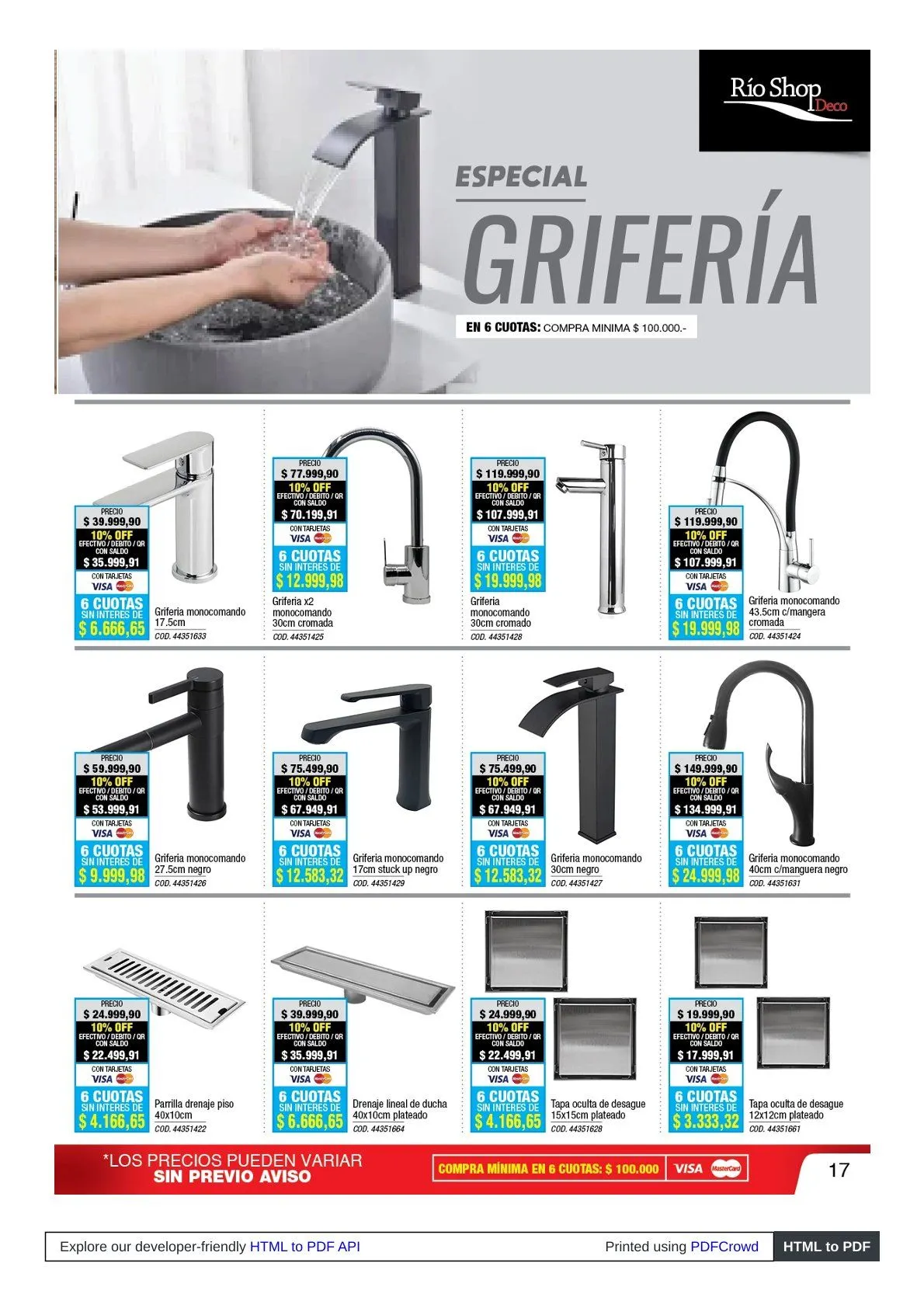 Ofertas de Ofertas Río Shop Deco 30 de marzo al 30 de abril 2026 - Página 17 del catálogo