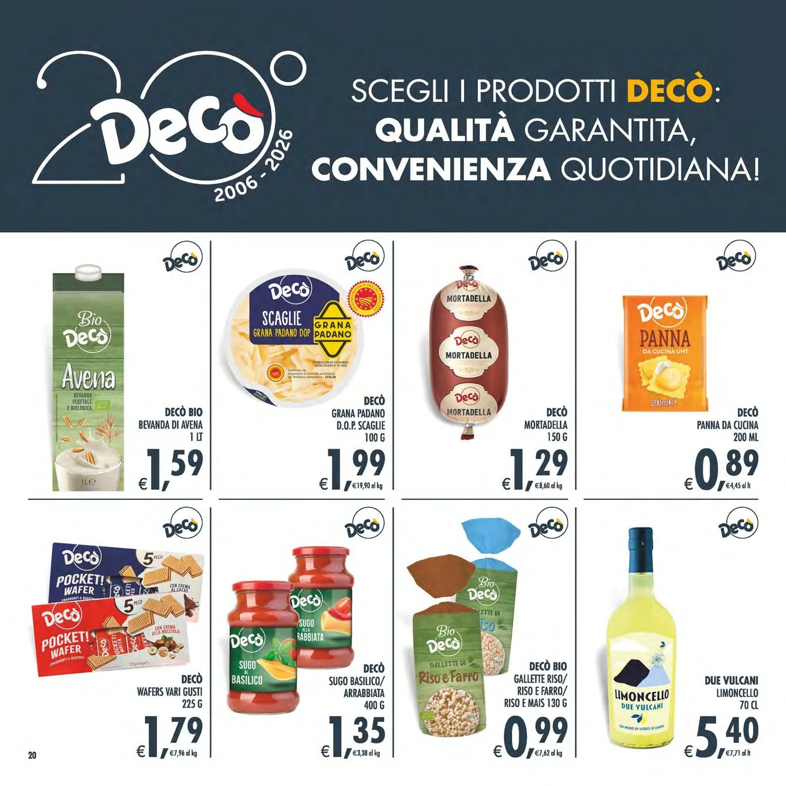 Volantini Deco Supermercati da 19 giugno a 29 giugno di 2026 - Pagina del volantino 20