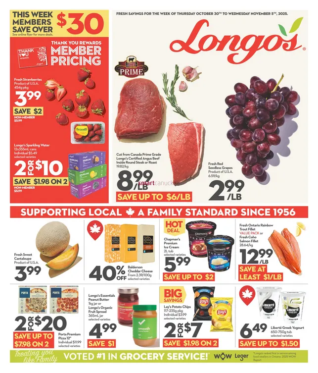 Longo's Sales - October 30 November 5 2025