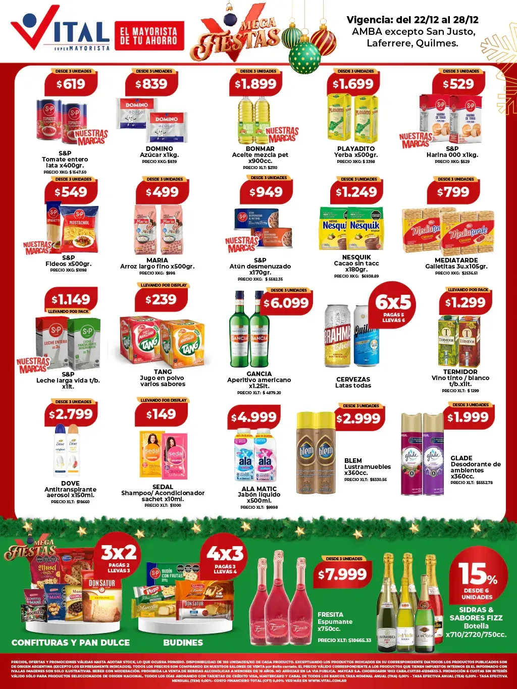 Ofertas de Vital Ofertas 22 de diciembre al 28 de diciembre 2025 - Página 19 del catálogo