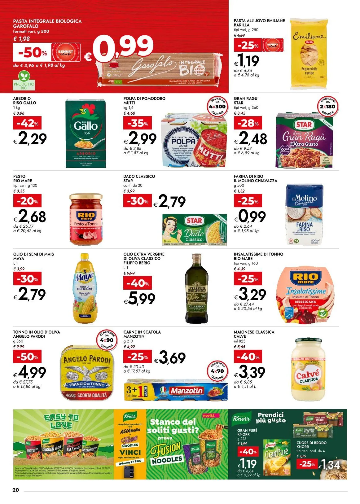  Volantini bennet da 7 aprile a 22 aprile di 2026 - Pagina del volantino 20