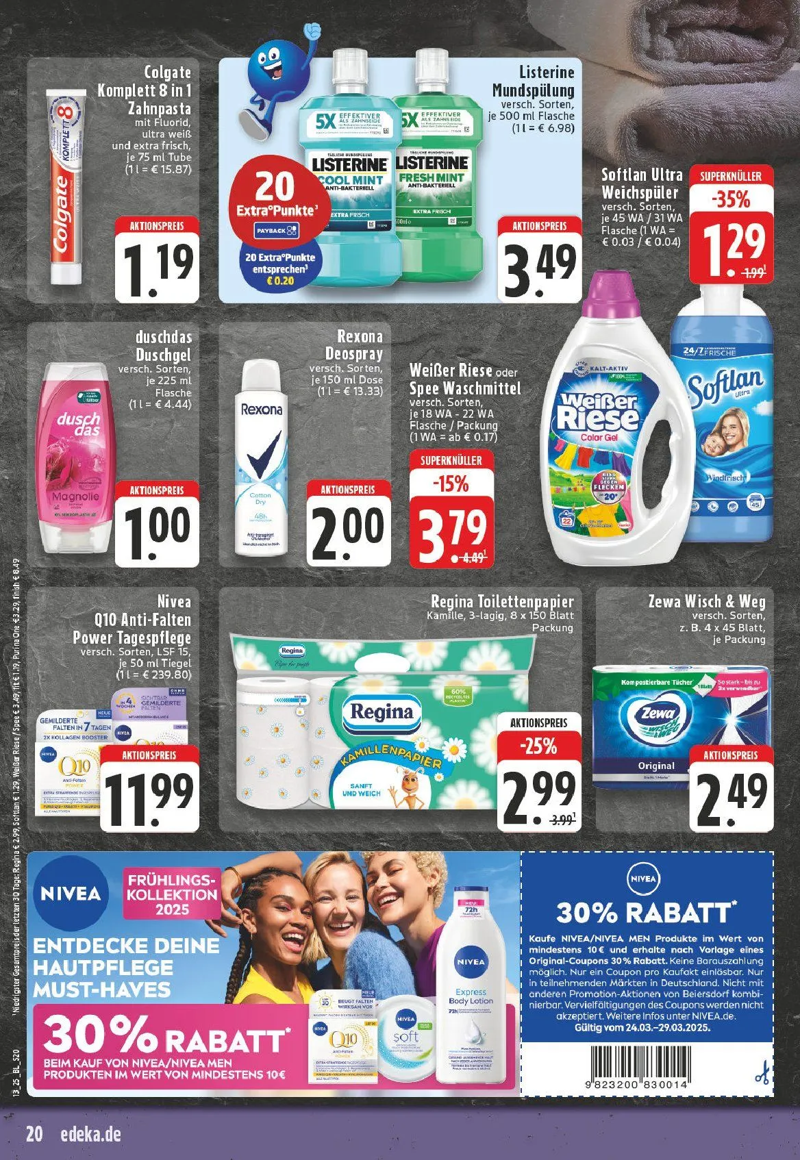 Edeka Prospekt von 25. März bis 29. März 2025 - Prospekt seite 20