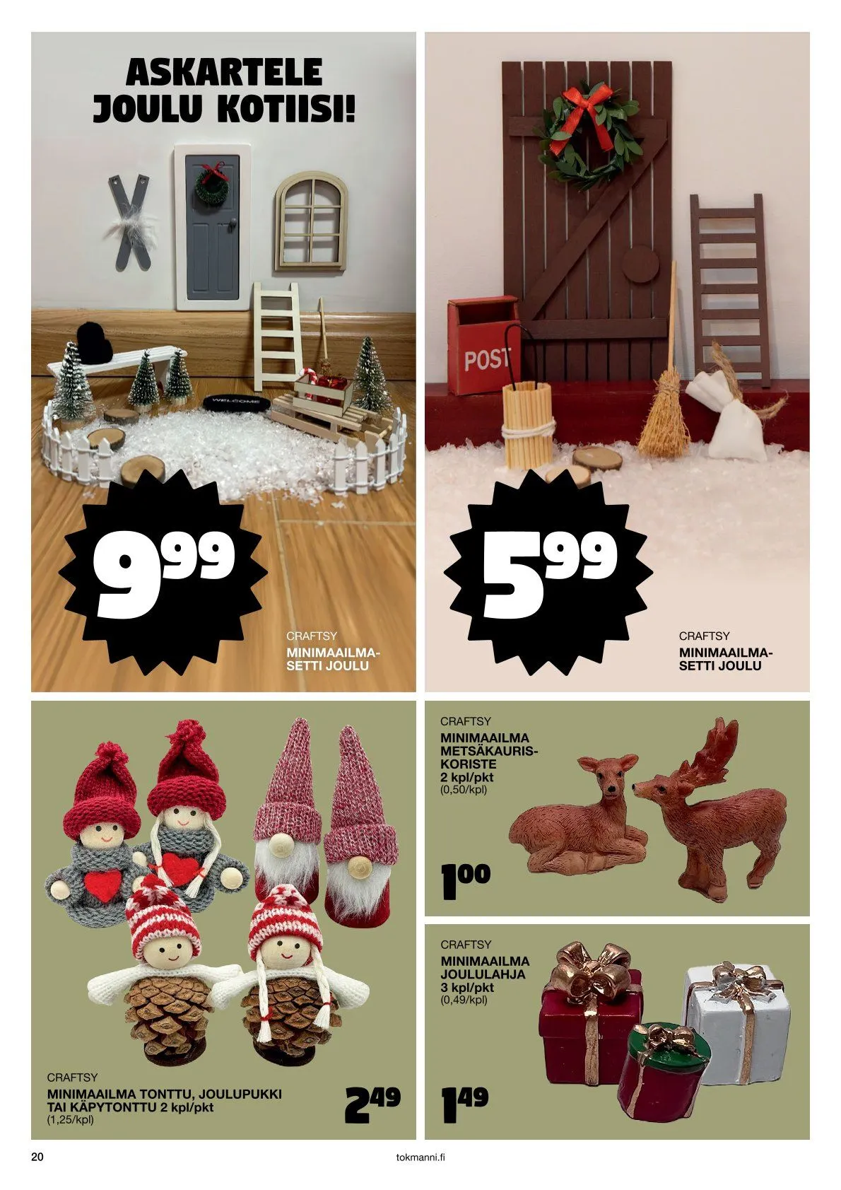  Tokmanni Tarjoukset voimassa alkaen 28. marraskuuta - 24. joulukuuta 2025 - Tarjouslehti sivu 20