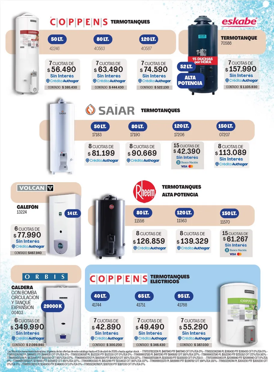 Ofertas de  Authogar Ofertas 1 de abril al 30 de abril 2026 - Página 20 del catálogo