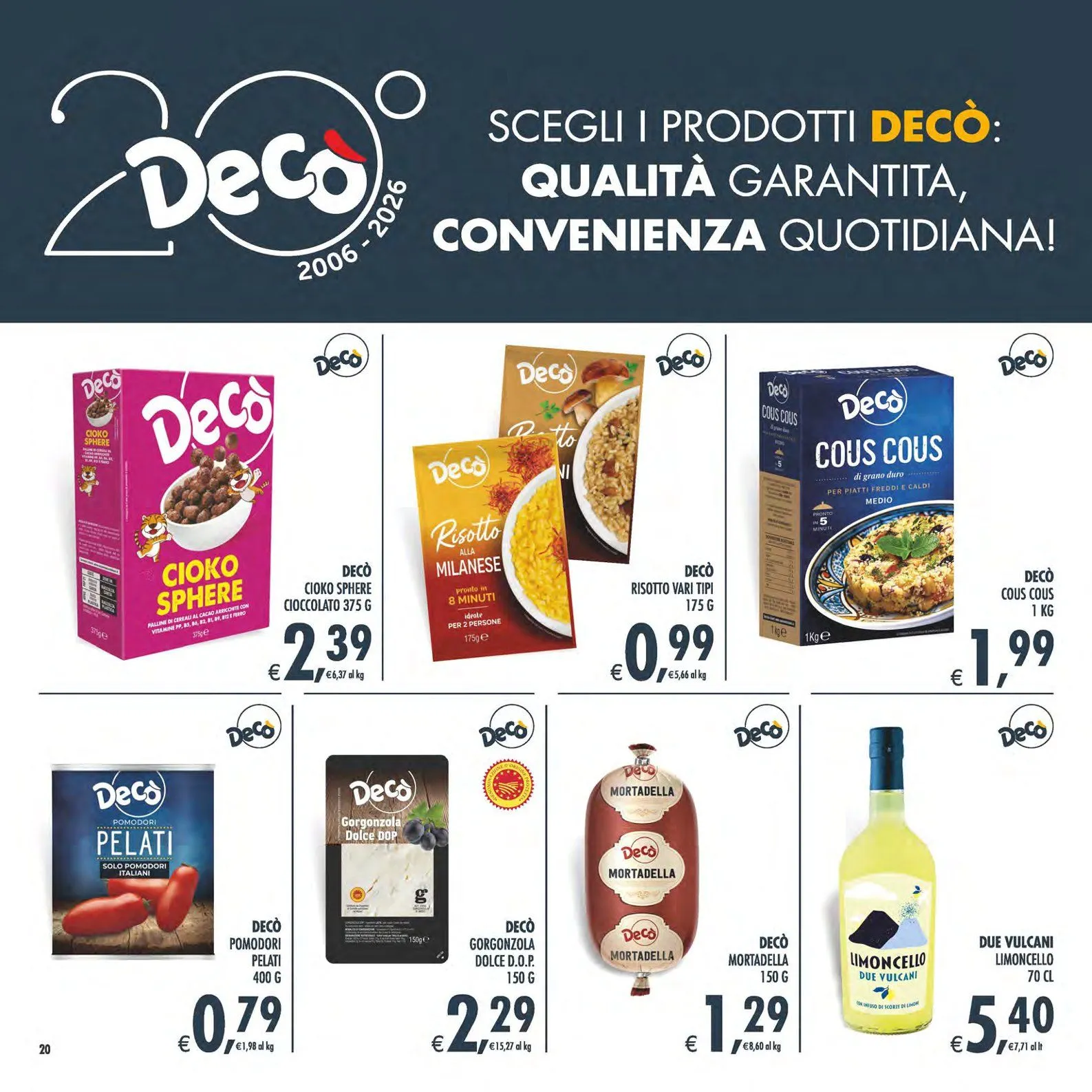 Volantini Deco Supermercati da 19 giugno a 29 giugno di 2026 - Pagina del volantino 20