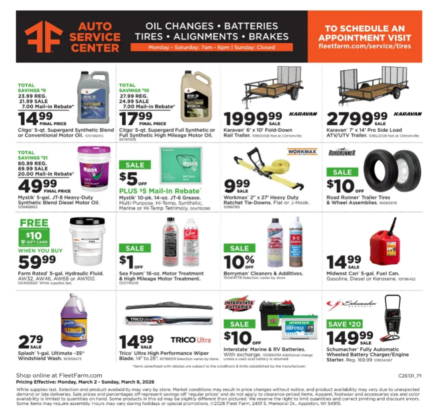 Weekly ad Fleet Farm Sales from March 2 to March 8 2026 - Page 20