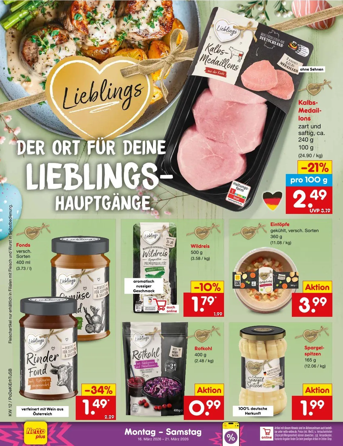  Netto Marken-Discount Prospekte von 16. März bis 21. März 2026 - Prospekt seite 20