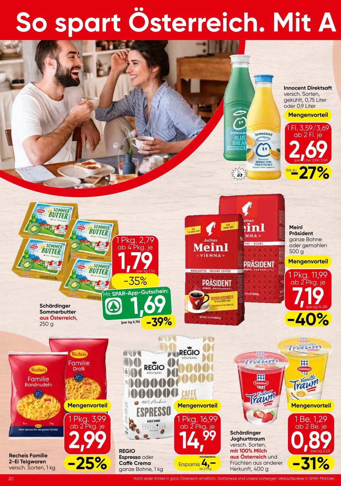  SPAR Prospekte von 21. Mai bis 2. Juni 2026 - Flugblätt seite  20