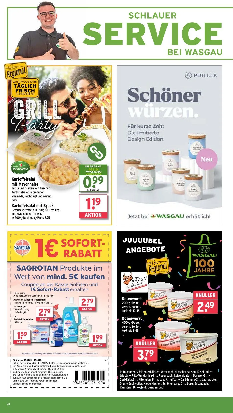 Wasgau Prospekte von 12. Mai bis 20. Mai 2025 - Prospekt seite 20