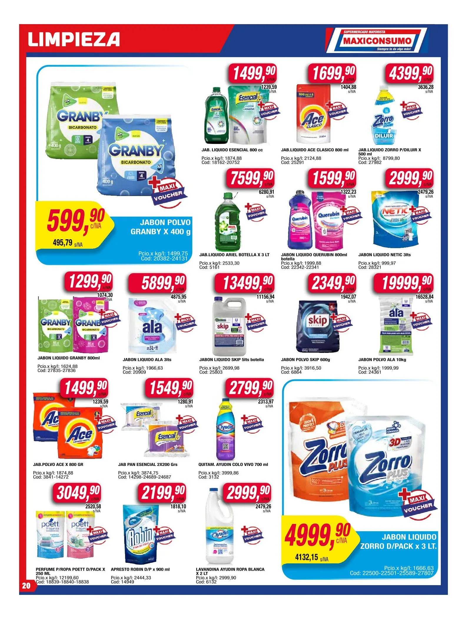 Ofertas de Ofertas Maxiconsumo 28 de julio al 3 de agosto 2025 - Página 20 del catálogo