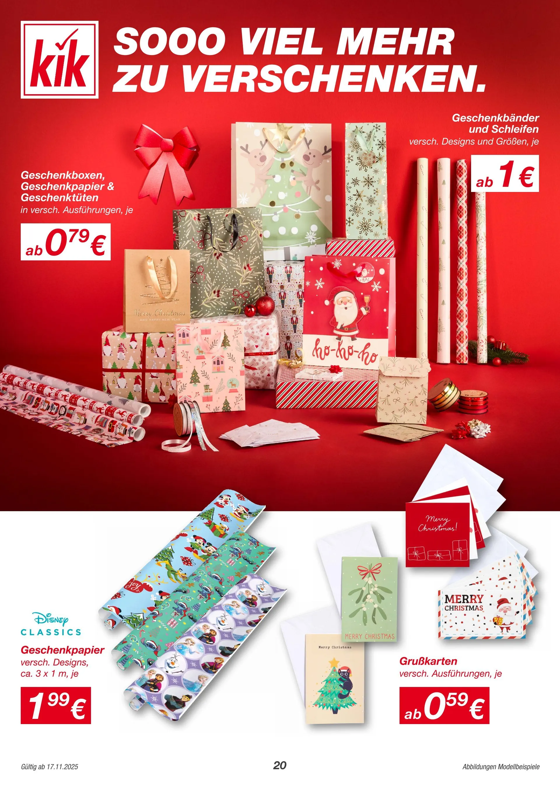 Kik Angebote von 17. November bis 9. Dezember 2025 - Prospekt seite 20