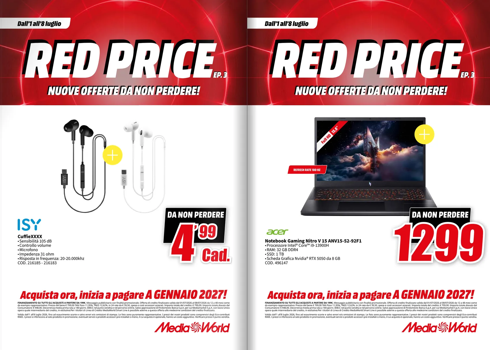 Volantini MEDIAWORLD da 1 luglio a 8 luglio di 2026 - Pagina del volantino 20