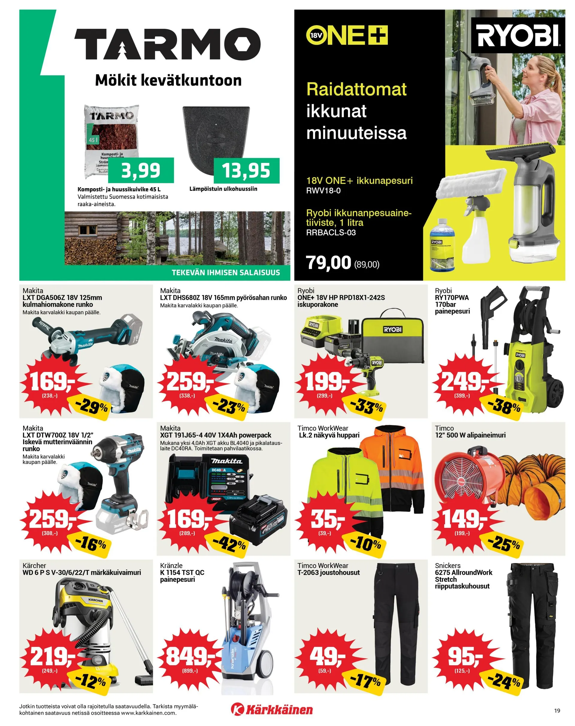  Kaupan Kärkkäinen uusimmat tarjoukset voimassa alkaen 1. maaliskuuta - 31. maaliskuuta 2026 - Tarjouslehti sivu 19